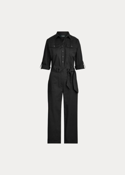 Jumpsuits Ralph Lauren Mujer Negros - Cotton Twill - NOWGR8426